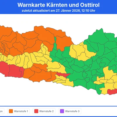 Italientief bringt Schnee und Glatteis nach Kärnten und Osttirol