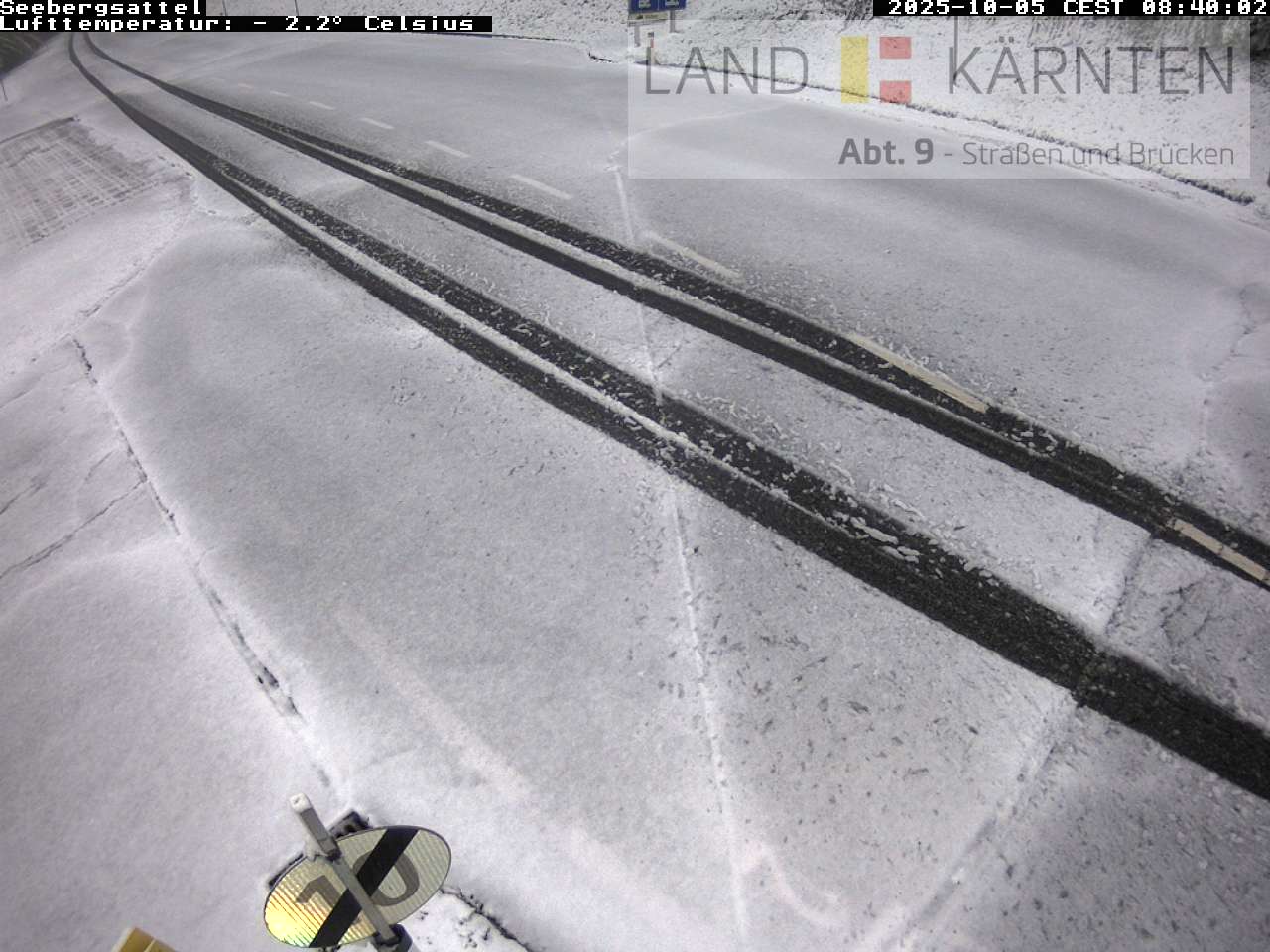 Winterliche Bedingungen am Seebergsattel