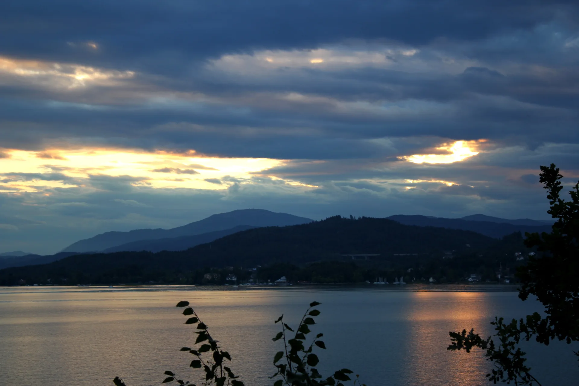 Wörthersee bei Klagenfurt am Abend