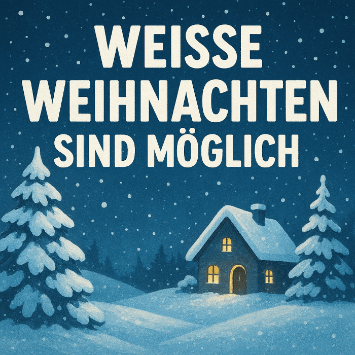 Winterliche Landschaft mit schneebedecktem Haus - Weiße Weihnachten 2025 in Kärnten