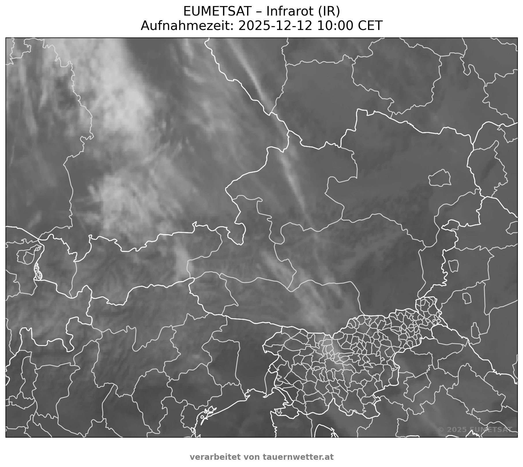 Satellitenbild Österreich
