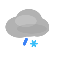 Leichter Schneeregen