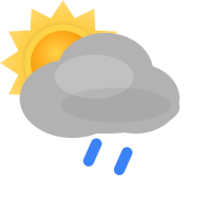 Leichte Regenschauer