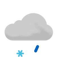 Leichter Schneeregen