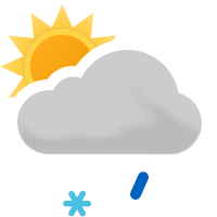 Leichte Schneeregenschauer