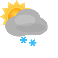 Leichte Schneeschauer